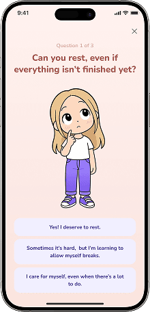 Inner Child Q&A screen